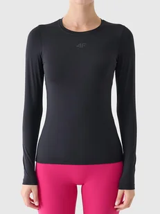 4F Koszulka sportowa w kolorze czarnym - Koszulki sportowe damskie - miniaturka - grafika 1