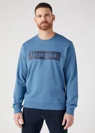 Bluzy męskie - Męska bluza nierozpinana Wrangler SEASONAL CREW XXL - miniaturka - grafika 1