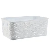 Pudła i pojemniki do przechowywania - Koszyk 15 l FANCY biały - miniaturka - grafika 1