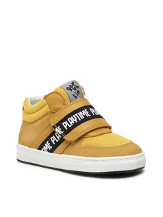 Buty dla dziewczynek - Garvalin Sneakersy 211638 S Żółty - grafika 1
