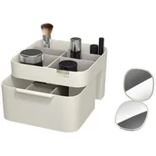 Koszyki łazienkowe - Beżowy plastikowy organizer łazienkowy na kosmetyki Viva − Joseph Joseph - miniaturka - grafika 1