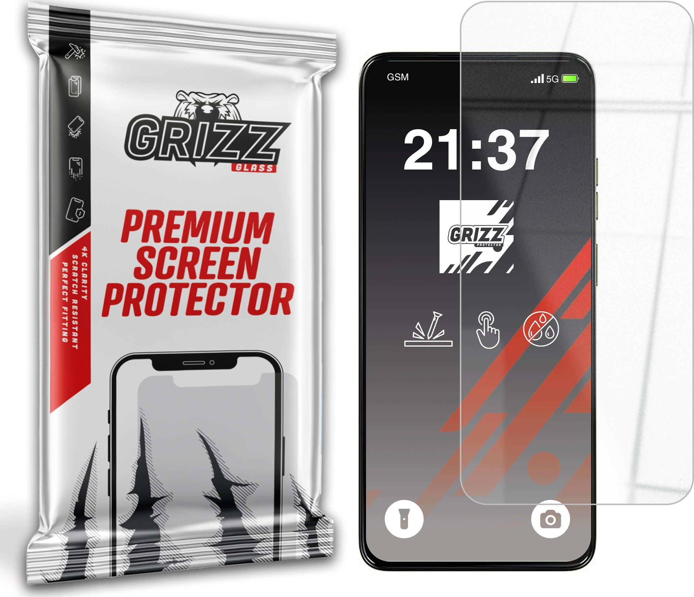Szkło hybrydowe GrizzGlass HybridGlass do Motorola Moto G15 Power
