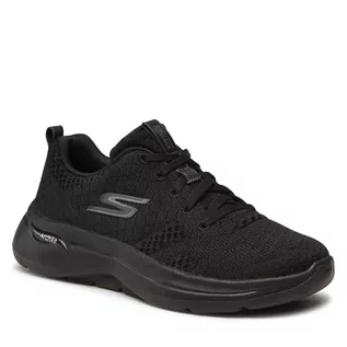 Sneakersy damskie - SKECHERS Sneakersy Go Walk Arch Fit 124403/BBK Black - grafika 1