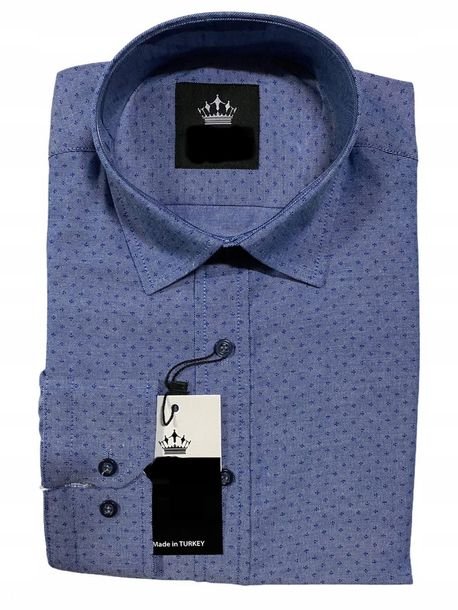 Koszula Męska Długi Rękaw Elegancka Turecka