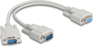 DeLOCK 67160, Beige, 0.3 m, DB-9, Female, Male, Straight - Kable komputerowe i do monitorów - miniaturka - grafika 1
