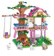Klocki - COIL Klocki konstrukcyjne zestaw 504 elementy domek na drzewie - miniaturka - grafika 1
