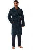 Szlafroki męskie - Szlafrok Hazel 41937 zielony - Esotiq-Henderson - miniaturka - grafika 1