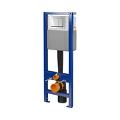 Stelaże i zestawy podtynkowe do WC - Stelaż System 40 mechaniczny przycisk Enter chrom - miniaturka - grafika 1