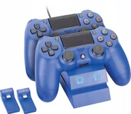 Akcesoria do Playstation - Venom Games Venom Games PlayStation 4 Twin Charge Docking Station - Blue - Akcesoria do konsoli do gier - Sony PlayStation 4 5031300027386 - miniaturka - grafika 1