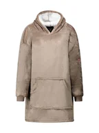 Bluzy damskie - Geographical Norway Bluza polarowa "Uddy" w kolorze szarobrązowym - miniaturka - grafika 1