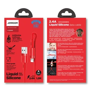 Joyroom kabel USB - Lightning 2,4A 1,2 m (S-1224N2 Red) - Kable USB - miniaturka - grafika 5