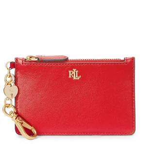 Etui na karty kredytowe LAUREN RALPH LAUREN 432962368003 Czerwony - Etui na dokumenty i karty - miniaturka - grafika 1