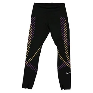 Nike Damskie legginsy Speed 7_8 Runway Gx Tights czarny czarny/odblaskowy srebrny S - Legginsy - miniaturka - grafika 1