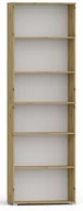 Regały - Regał Pola 215X60 Dąb Artisan, Szeroki 80 Cm, 6 Półek Na Książki I Segregatory - miniaturka - grafika 1