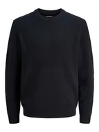 Swetry męskie - Jack & Jones Sweter w kolorze czarnym - miniaturka - grafika 1