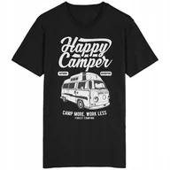 Koszulki męskie - Happy Camper Koszulka Camping Kemping Ogórek - miniaturka - grafika 1