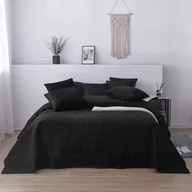 Narzuty - Narzuta 220 x 240 Pikowana Velvet Moxie Czarny - miniaturka - grafika 1