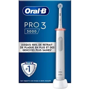 Oral-B Pro 3 3000 White – 2 główki szczoteczki – okrągła główka – 3 tryby szczotkowania - Szczoteczki elektryczne - miniaturka - grafika 1