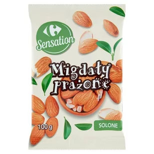 Carrefour Sensation Migdały prażone solone 100 g - Orzeszki - miniaturka - grafika 1