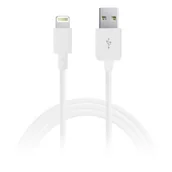 Kable USB - PURO Kabel lightning certified MFI 1 m biały CAPLTWHI - miniaturka - grafika 1