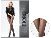 Rajstopy - Czarne Rajstopy W Małe Kropki Złoto Czarne Black Gold 2 - miniaturka - grafika 1