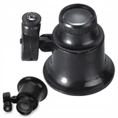 Mikroskopy i lupy - Lupa Kieszonkowa Jubilerska Składana 30x 18mm #102 - miniaturka - grafika 1