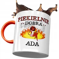 Kubki - Kubek Pomarańczowy Dla Ady Żony Koleżanki Prezent z Nadrukiem ze Zdjęciem + Opakowanie na prezent (wzór 02) - miniaturka - grafika 1