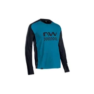 Bluzy na rower - Koszulka rowerowa mtb NORTHWAVE EDGE Jersey LS niebieska - miniaturka - grafika 1