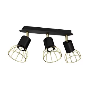 Milagro Lampa sufitowa DANTE Black/Gold 3xGU10 MLP7246 - Lampy ścienne - miniaturka - grafika 2