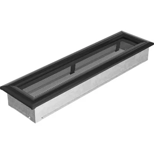 Kratki.pl KRATKA KOMINKOWA OSKAR CZARNA 110X420 MM 42OC - Akcesoria kominkowe - miniaturka - grafika 1