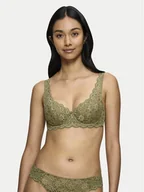 Biustonosze - Triumph Biustonosz z fiszbiną Amourette 10209584 Zielony - miniaturka - grafika 1