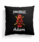 Poduszki dekoracyjne - Foto Poduszka Czarna Lego Ninjago Shaolin #2 - miniaturka - grafika 1
