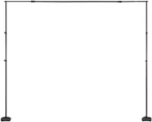 Statywy i uchwyty do lamp - Statyw do tła fotograficznego 2,59x3m regulowany z kółkami studio ślub - miniaturka - grafika 1