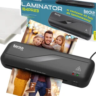 Laminator biurowy a4 laminarka do papieru mocna uniwersalna bezpieczna biuro dom - Laminatory - miniaturka - grafika 1