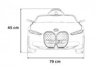Autko BMW i4 na akumulator dla dzieci Biały + Wolny Start + EVA + Ekoskóra + Audio LED + Pilot - Pojazdy elektryczne dla dzieci - miniaturka - grafika 15
