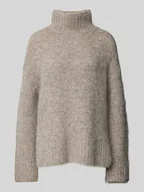 Swetry damskie - Sweter z dzianiny ze stójką model ‘GABELLA’ - miniaturka - grafika 1