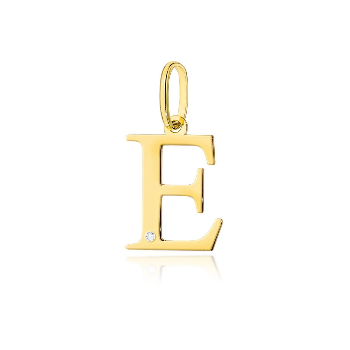 Złota zawieszka / wisiorek Diament 0,005ct - litera E - żółte złoto pr. 585