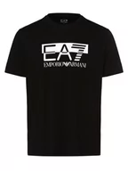 Koszulki męskie - EA7 Emporio Armani - T-shirt męski, czarny - miniaturka - grafika 1