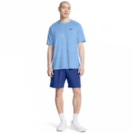 Spodnie sportowe męskie - Męskie spodenki treningowe Under Armour UA Tech Woven Wordmark Short - niebieskie - UNDER ARMOUR - miniaturka - grafika 1