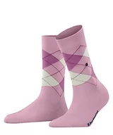 Skarpetki damskie - Burlington Kobiety Skarpety Covent Garden W SO Organiczna Bawełna z wzorem 1 Para, Różowy (Rose 8793), 36-41 - miniaturka - grafika 1