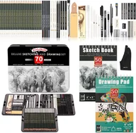 Kredki, ołówki, pastele i pisaki - Kalour, Zestaw do szkicowania 72 - miniaturka - grafika 1