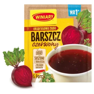 Winiary Zupa ekspresowa Barszcz czerwony instant 60 g - Dania w proszku - miniaturka - grafika 1