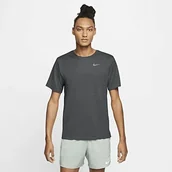Koszulki męskie - Nike M Nk Breathe Run Top Ss T-shirt męski Iron Grey/Iron Grey/(Reflective Silv) S - miniaturka - grafika 1