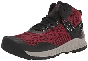 KEEN Męskie buty trekkingowe Nxis Evo Mid, Merlot czarny, 41 EU - Buty trekkingowe męskie - miniaturka - grafika 1