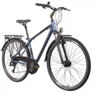 Rowery - Rower trekkingowy INDIANA X-Road 3.0 M23 28 cali męski Niebieski - miniaturka - grafika 1