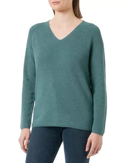Swetry damskie - s.Oliver damski sweter z długim rękawem niebieski zielony 48, Niebieski zielony, 48 - grafika 1