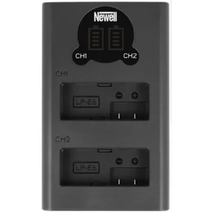 Newell Ładowarka dwukanałowa DL-USB-C do akumulatorów LP-E8 14346 - Ładowarki do aparatów dedykowane - miniaturka - grafika 1