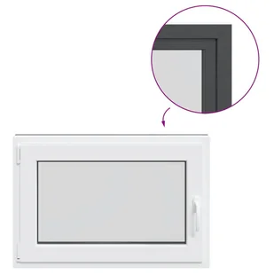 vidaXL Okno piwniczne RISOR 60x100 cm uchylno-rozwierne DIN lewe - Tablice i flipcharty - miniaturka - grafika 1