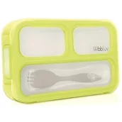 Lunch boxy - Lunchbox z widelcem Bent , limonkowy, bbl v - miniaturka - grafika 1