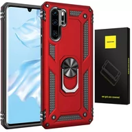 Etui i futerały do telefonów - ETUI PANCERNE SPACECASE RING NX UCHWYT MAGNETYCZNY RING CASE OBUDOWA PLECKI HUAWEI P30 PRO CZERWONY - miniaturka - grafika 1